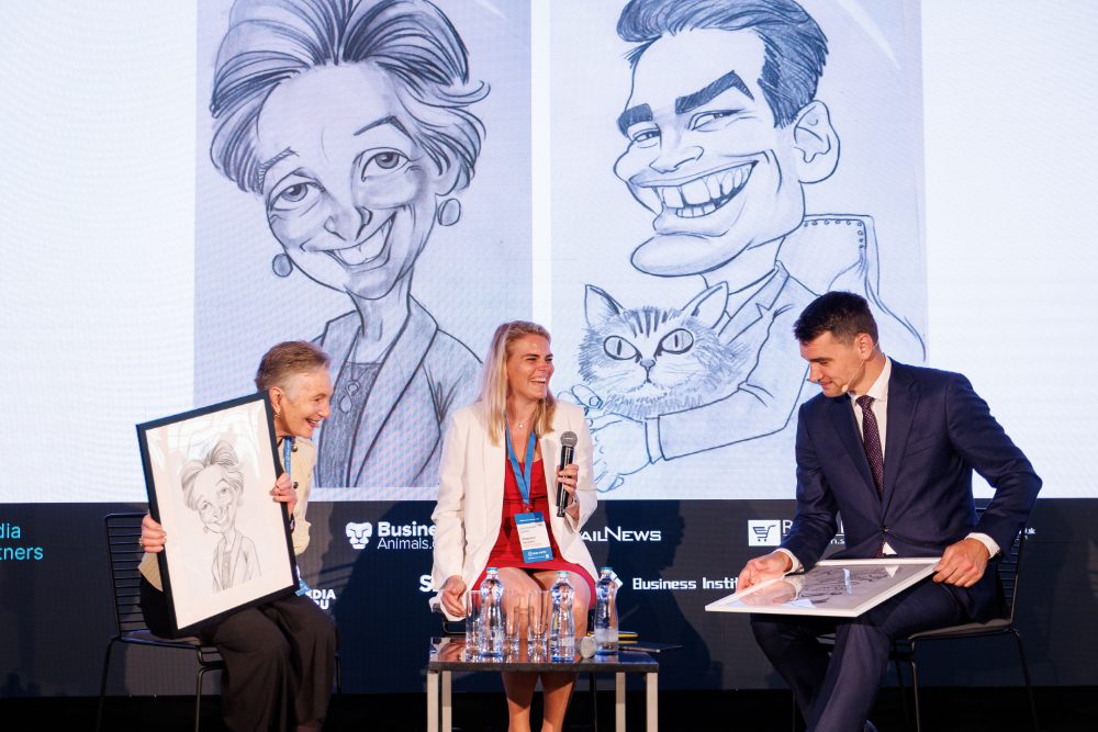 Katie Paine, Magdalena Horanska a Daniel Stach Communication Summit